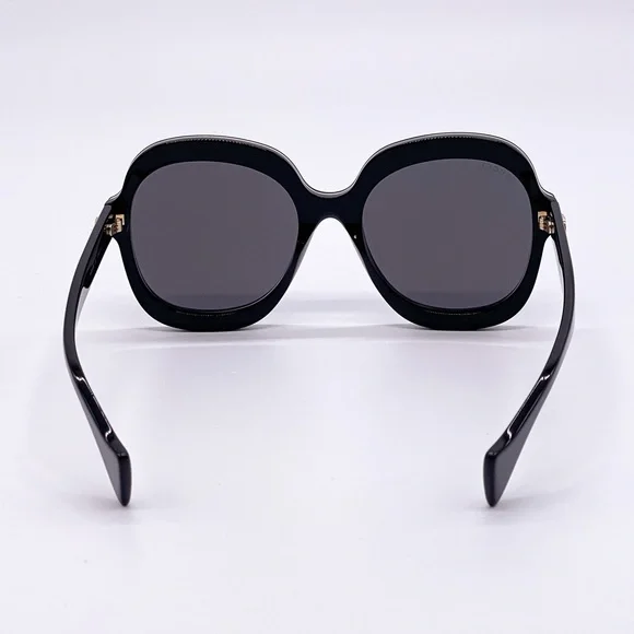 NEW GUCCI GG1240S 001 BLACK OVERSIZED ROUND WOMEN SUNGLASSES  display picture 1